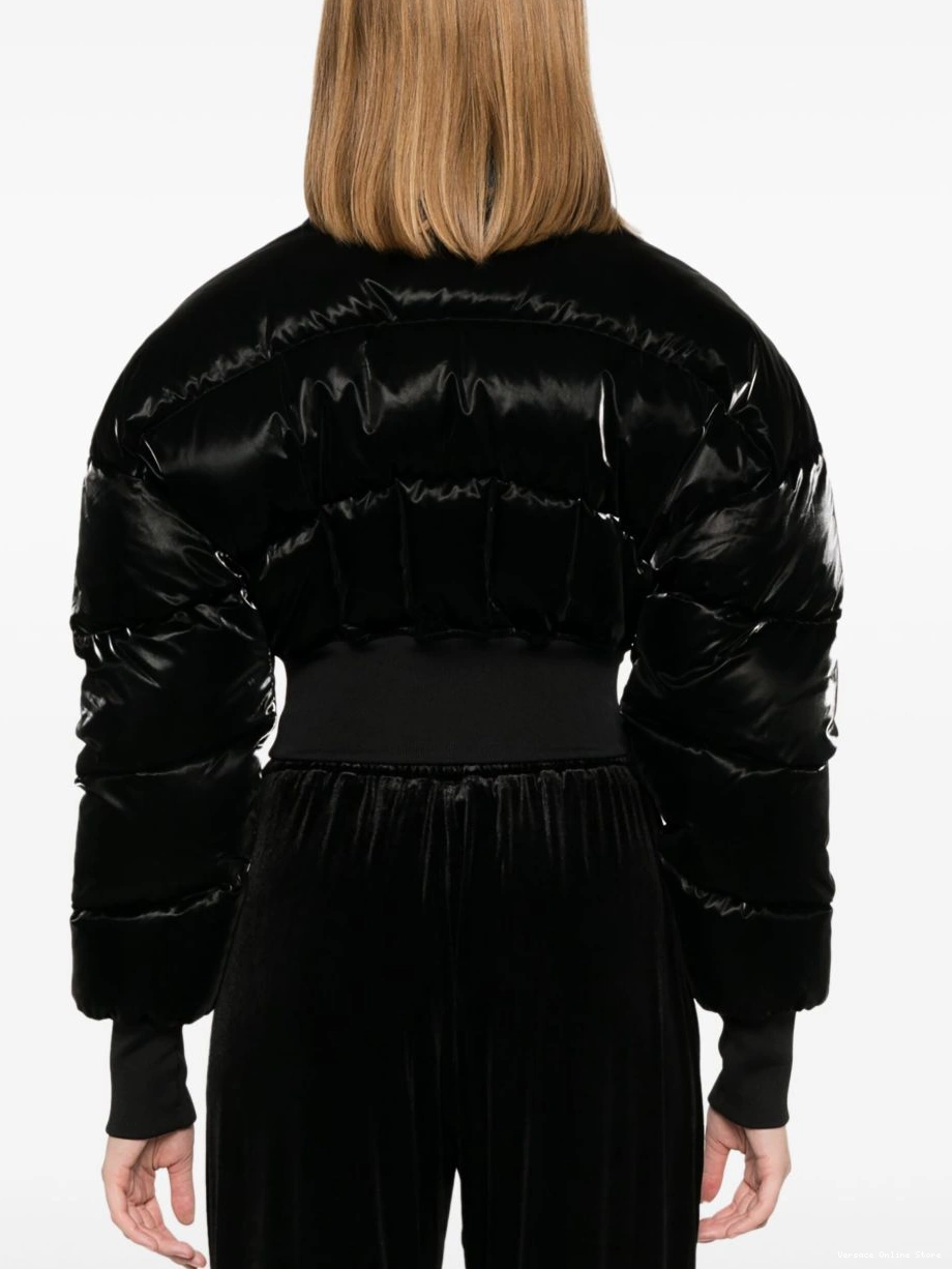 Cheap Jeans laminated Women Couture puffer jacket Versace 0812